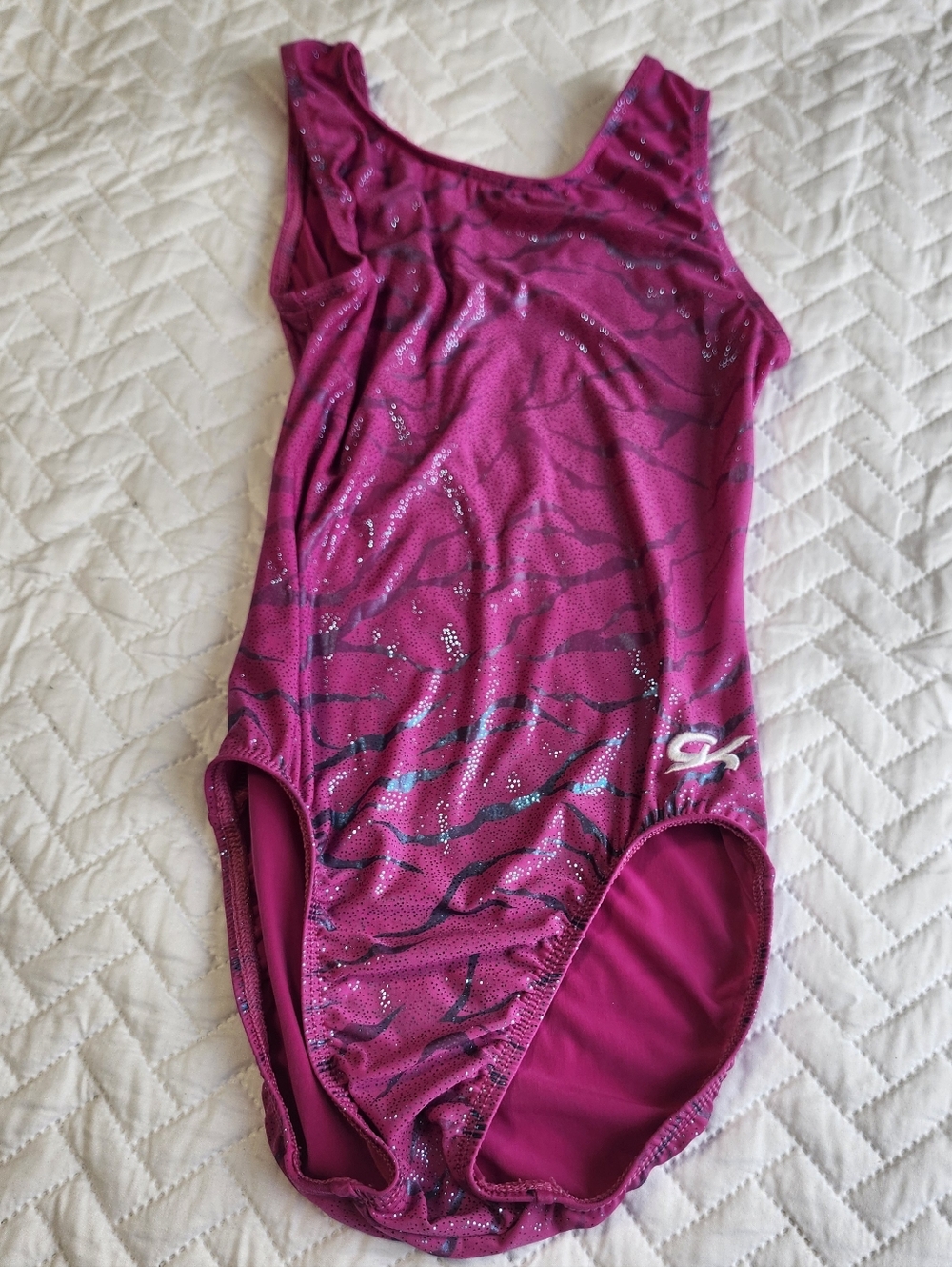 GK Elite Gymnastics leo girls Medium? / Pink